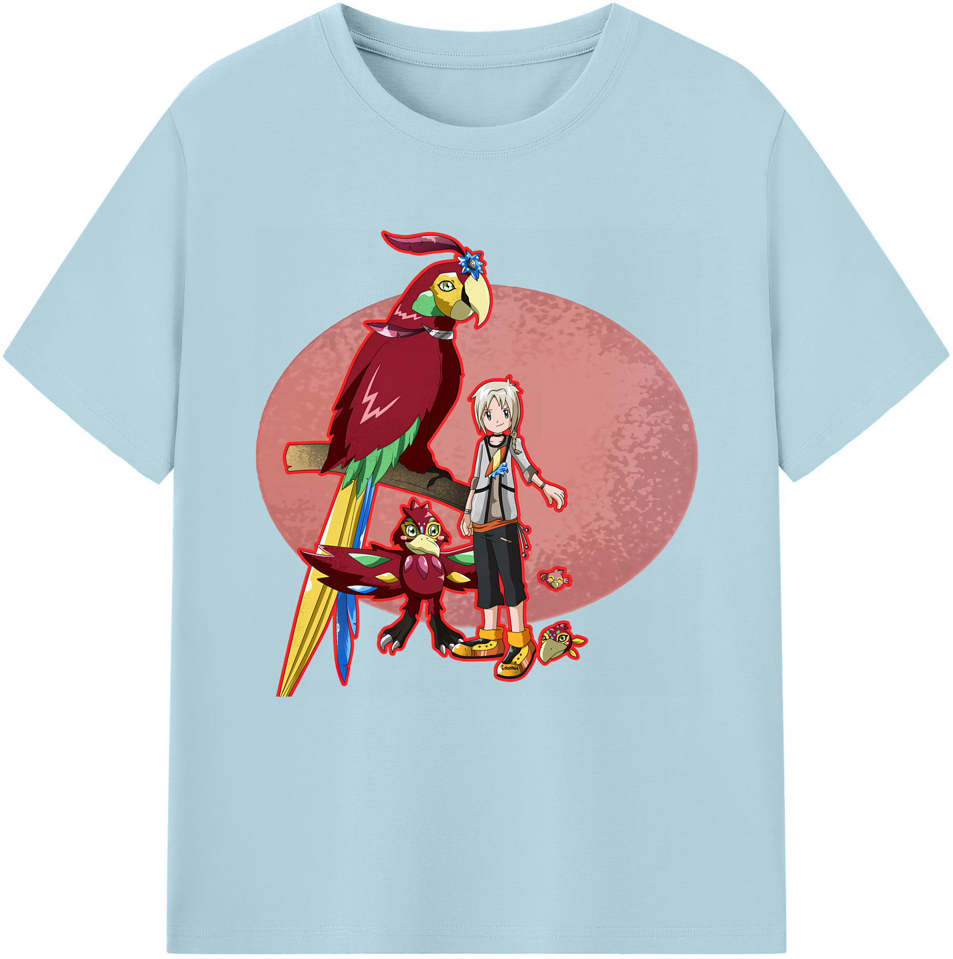 （画像用） Digimon デジタルモンスター/デジモン 綿100％半袖Tシャツ（フロントプリント）